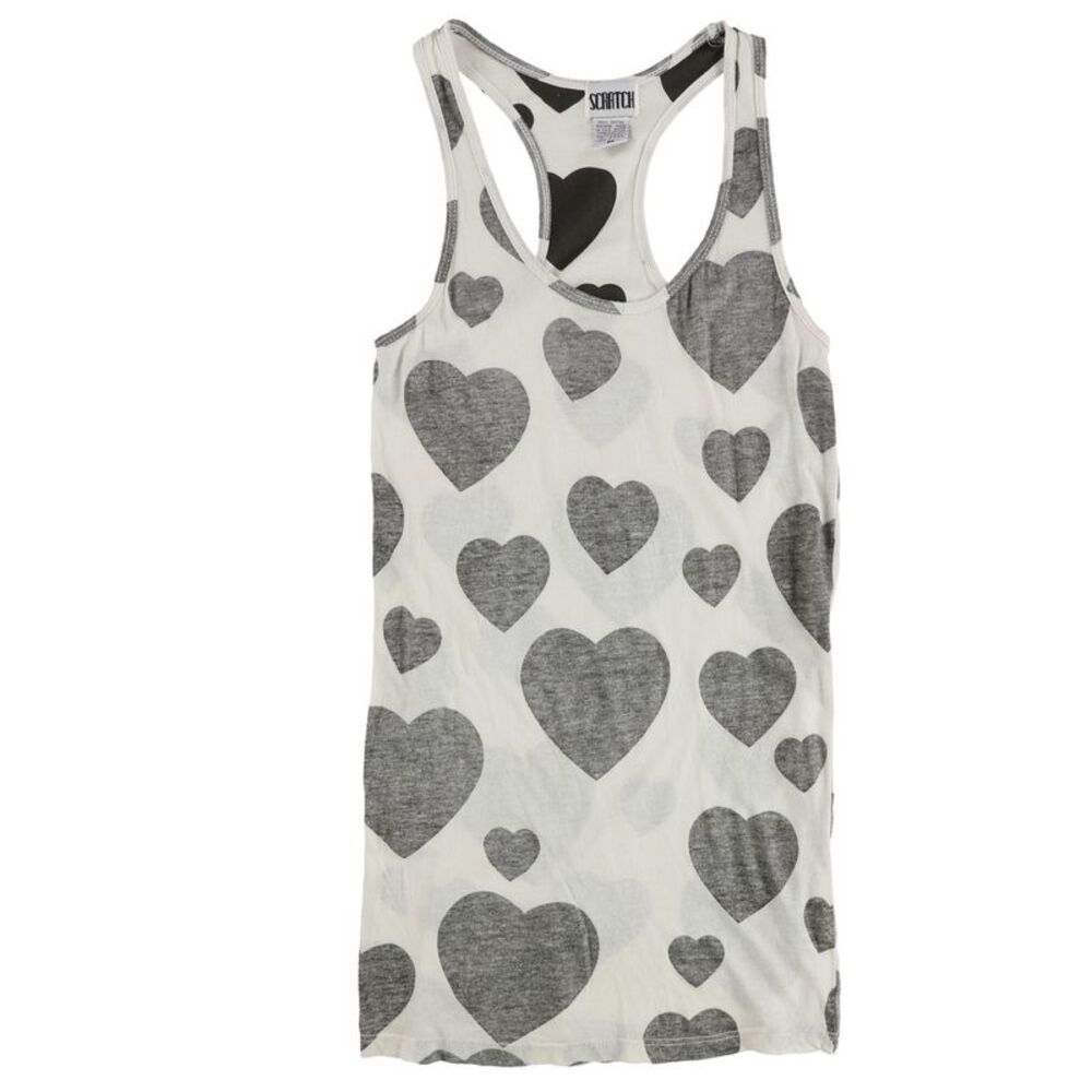 Scratch Womens Hearts Tank Top, NWT